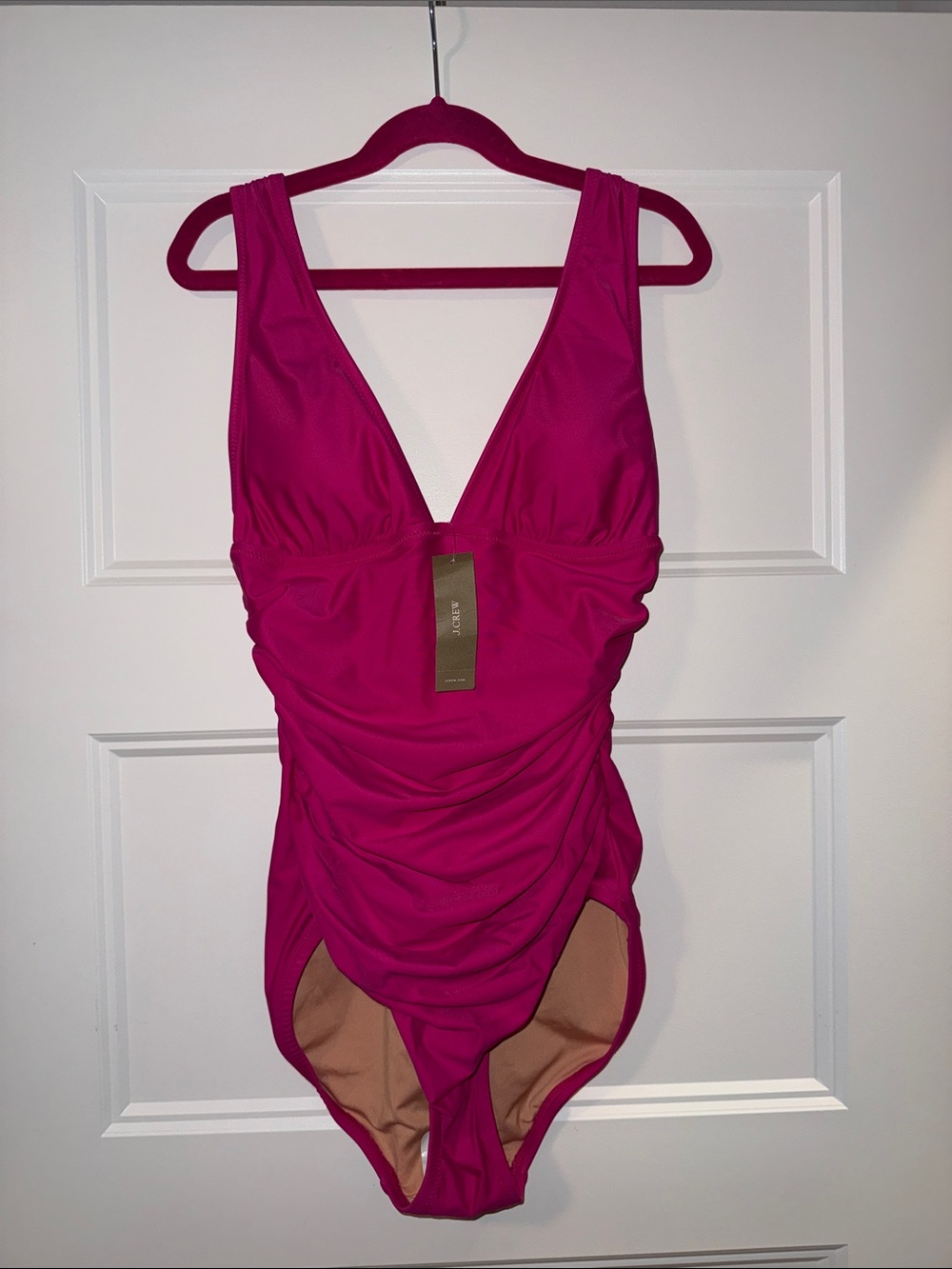 J. Crew One-Piece Hot Pink Swimsuit 4